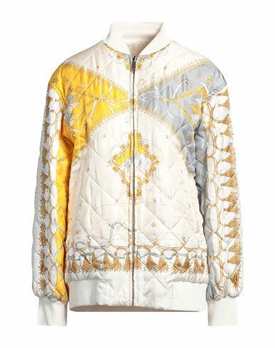 Pucci Woman Jacket Cream Silk, Viscose, Polyamide, Elastane Cover