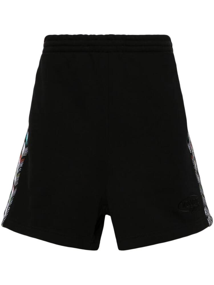 Missoni chevron-knit cotton track shorts - Black Cover