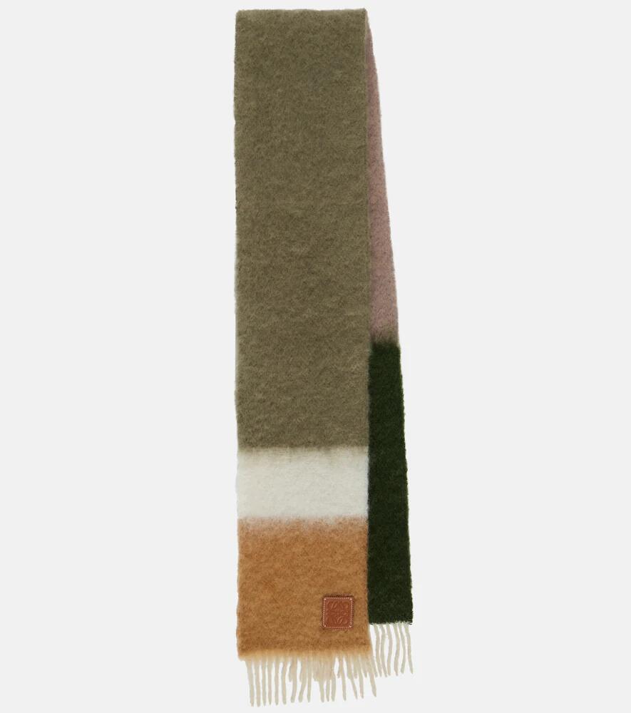 Loewe Striped mohair and wool scarf Cover