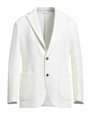 Giampaolo Man Blazer White Polyamide, Viscose, Elastane Cover