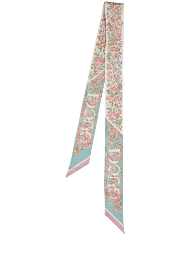 Gucci Floral Print Silk Neck Bow Cover