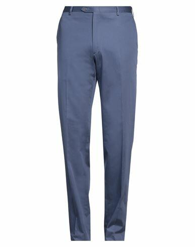 Brioni Man Pants Navy blue Cotton Cover