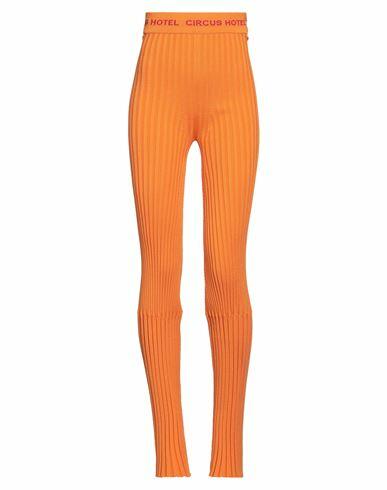 Circus Hotel Woman Pants Orange Viscose, Polyamide Cover