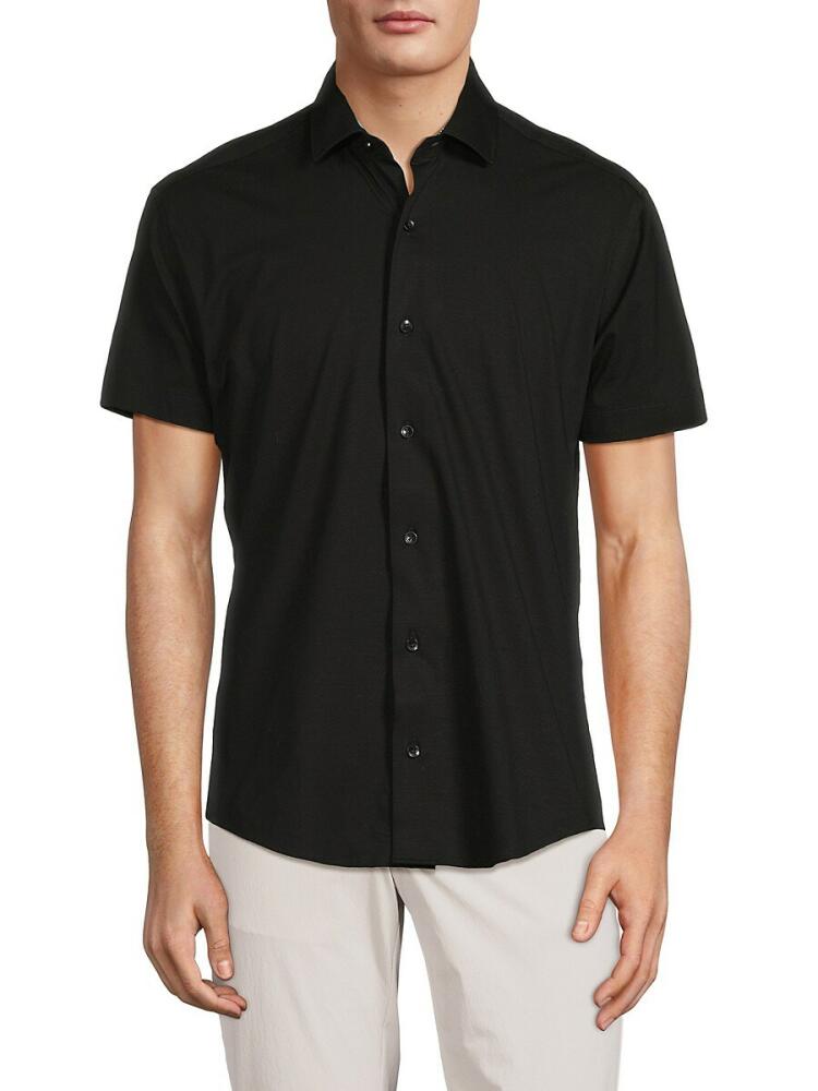 Bertigo Men's Short Sleeve Shirt - Black Cover