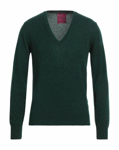 Capsule Knit Man Sweater Dark green Cashmere Cover