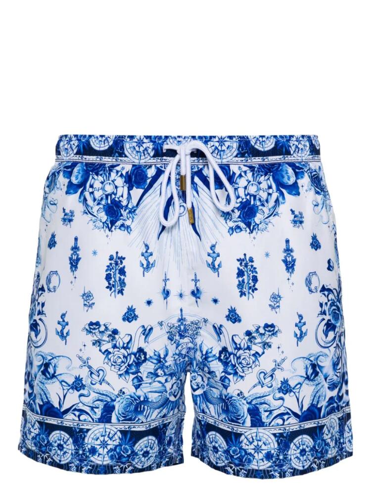 Camilla Immortal Ink swim shorts - Blue Cover