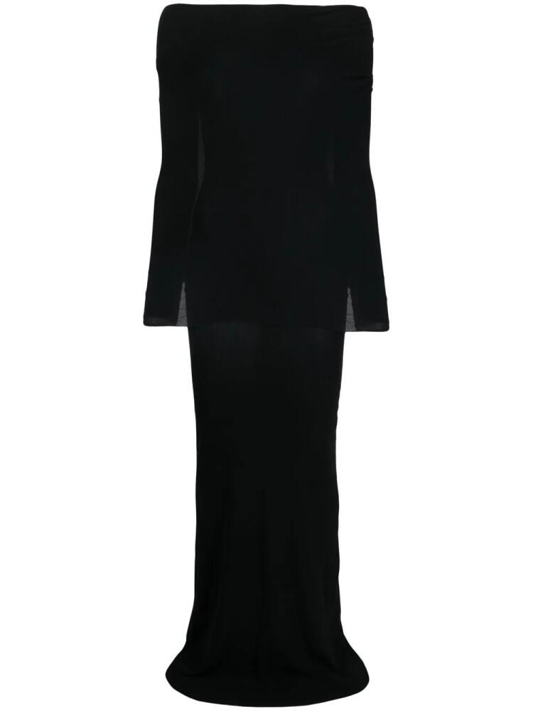 Balenciaga layered maxi dress - Black Cover