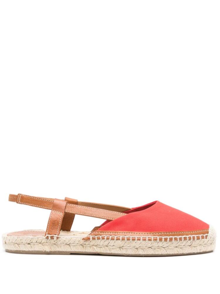 Polo Ralph Lauren logo-debossed canvas espadrilles - Red Cover