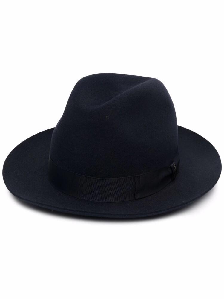 Borsalino knit fedora hat - Blue Cover