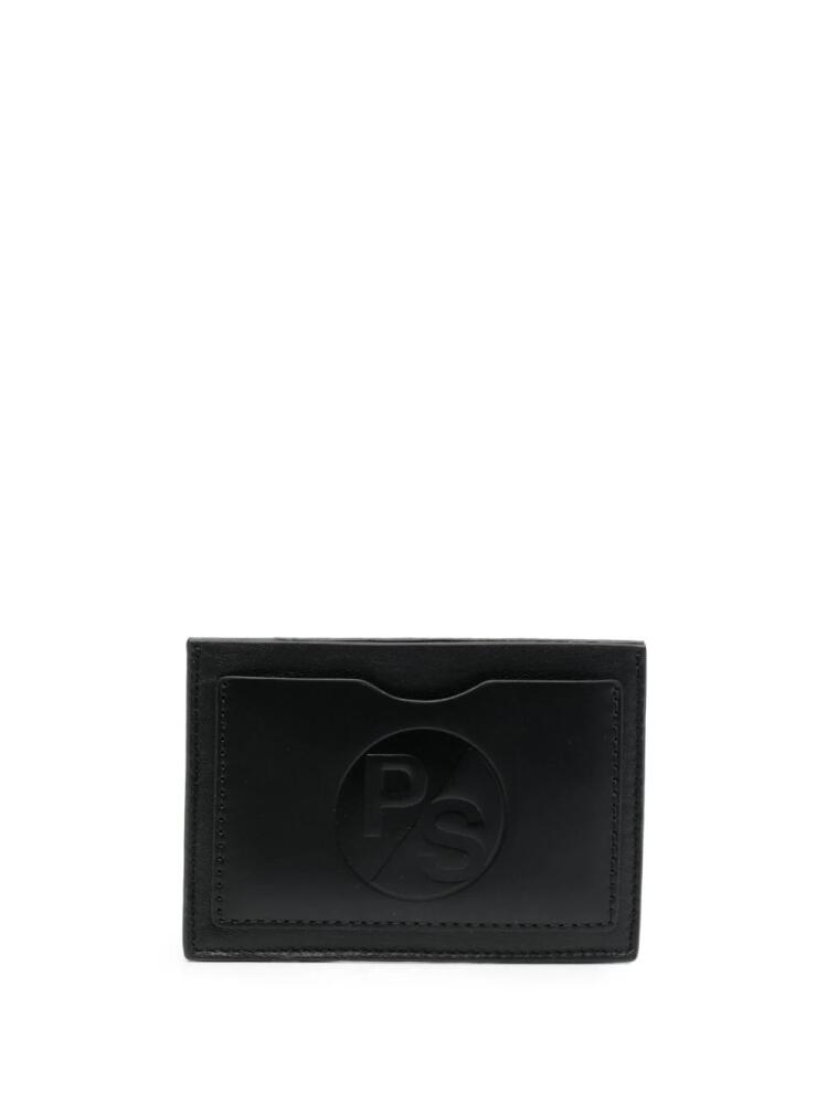 Paul Smith debossed-logo leather cardholder - Black Cover