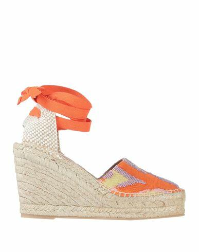 Malìparmi Woman Espadrilles Orange Textile fibers Cover