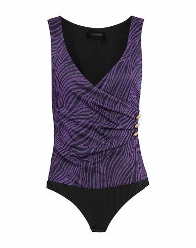 Patrizia Pepe Sera Woman Bodysuit Purple Viscose, Polyamide, Polyester, Elastane Cover