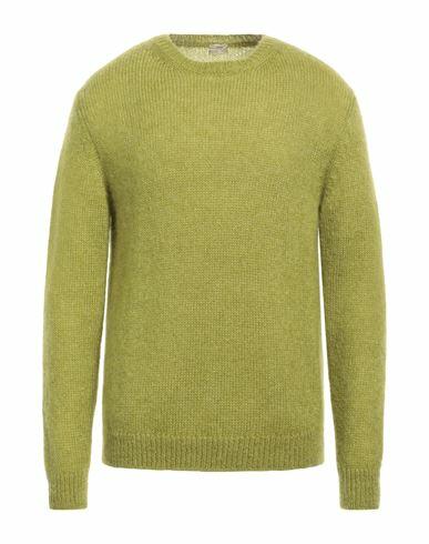 Massimo Alba Man Sweater Acid green Mohair wool, Silk Cover