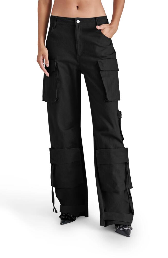 Steve Madden Duo Wide Leg Cargo Pants in Black Cover