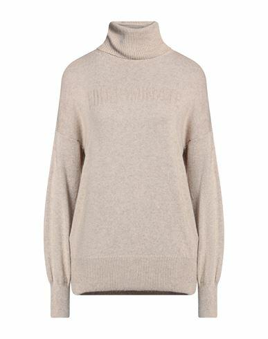 Hinnominate Woman Turtleneck Beige Polyamide, Viscose, Wool, Cashmere Cover