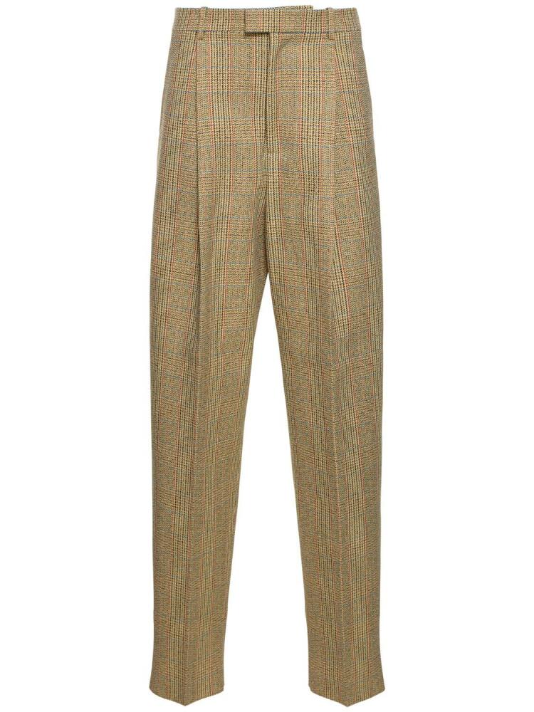 BOTTEGA VENETA Prince Of Wales Wool Blend Pants Cover