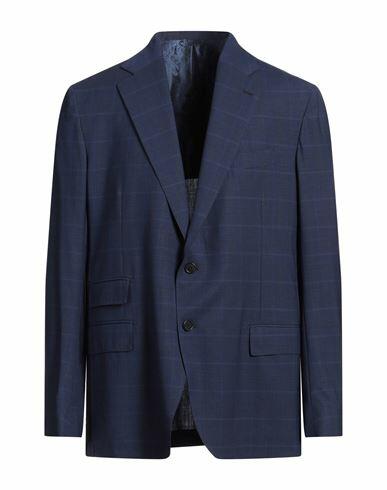 De Petrillo Man Blazer Navy blue Virgin Wool Cover