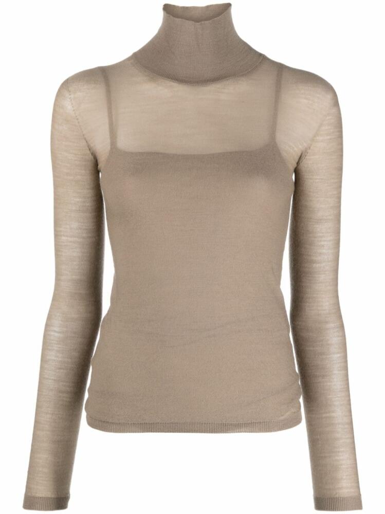 Max Mara Stresa high-neck jumper - Neutrals Cover