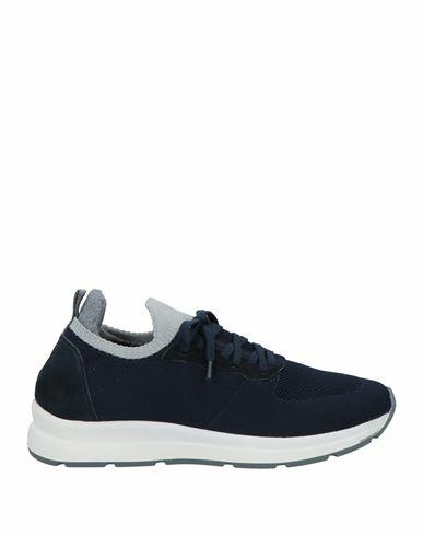 Andrea Ventura Firenze Man Sneakers Midnight blue Leather, Textile fibers Cover