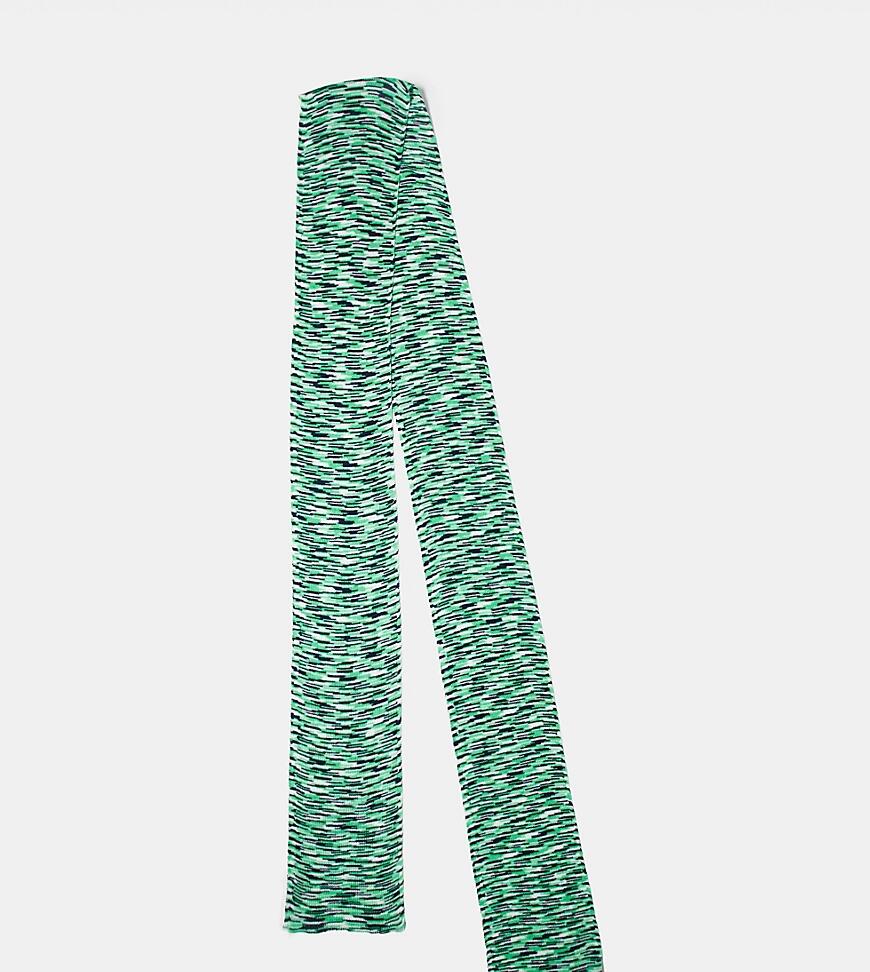 COLLUSION Unisex skinny scarf in green tie dye Cover