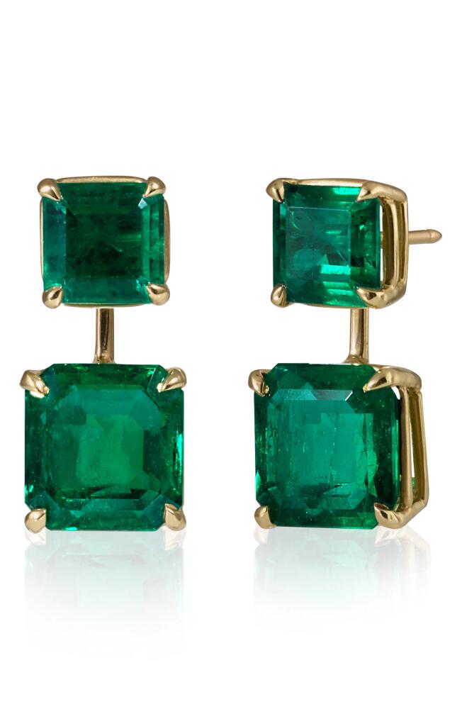 Mindi Mond Colombian Emerald Drop Earrings in 18Kyg Cover