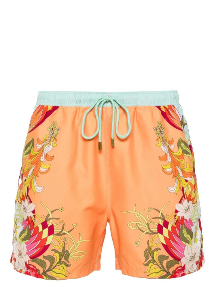 Camilla The Flower Child Society swim shorts - Orange Cover