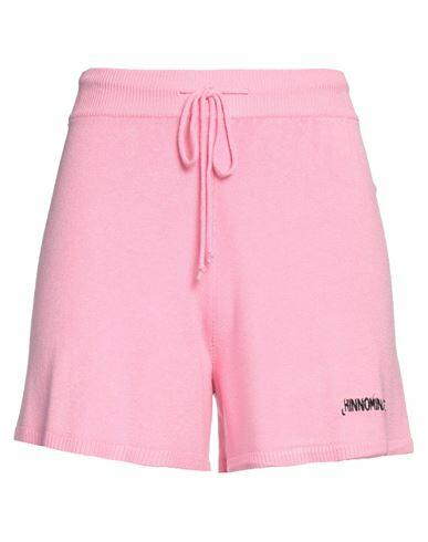 Hinnominate Woman Shorts & Bermuda Shorts Pink Viscose, Elastane Cover