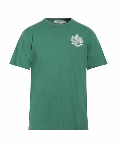 Maison Kitsuné Man T-shirt Military green Cotton Cover