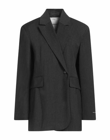 Birgitte Herskind Woman Blazer Steel grey Polyester, Virgin Wool, Viscose, Elastane Cover