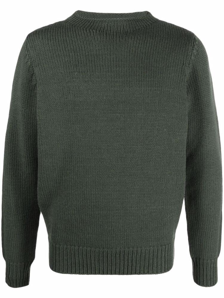 Dell'oglio merino knit crew neck jumper - Green Cover