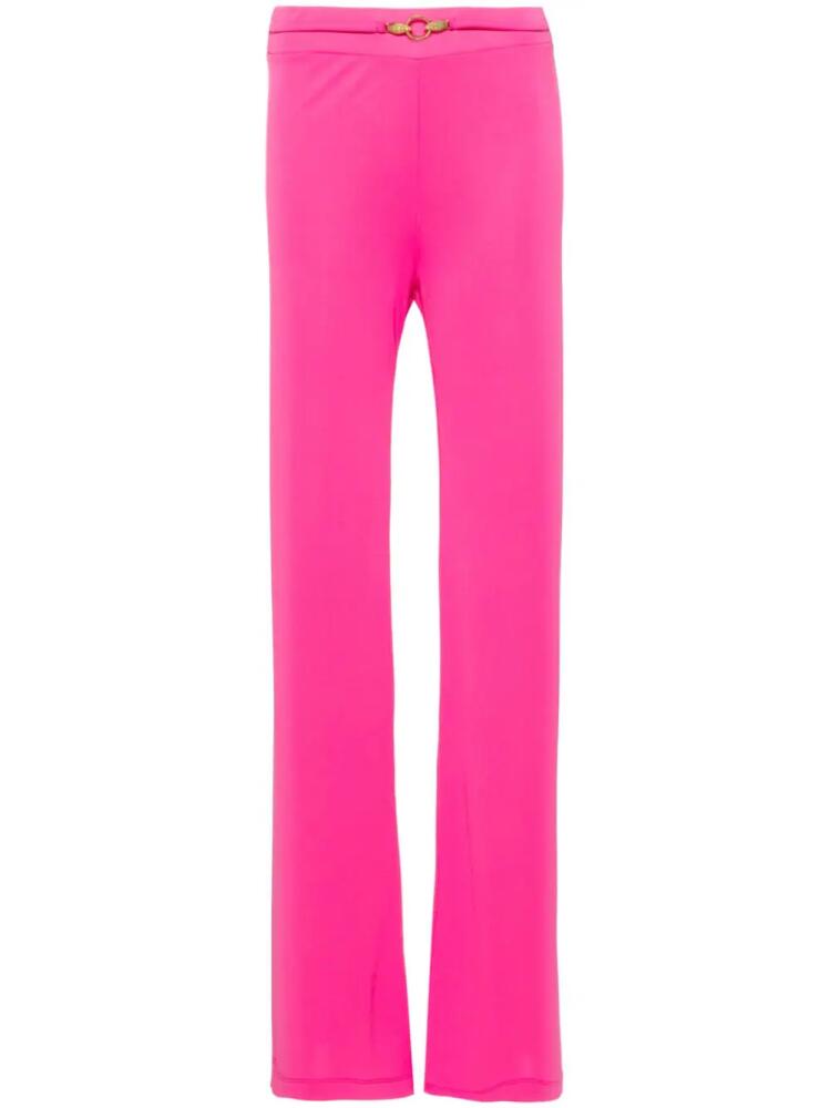 Just Cavalli snake-detail flared trousers - Pink Cover