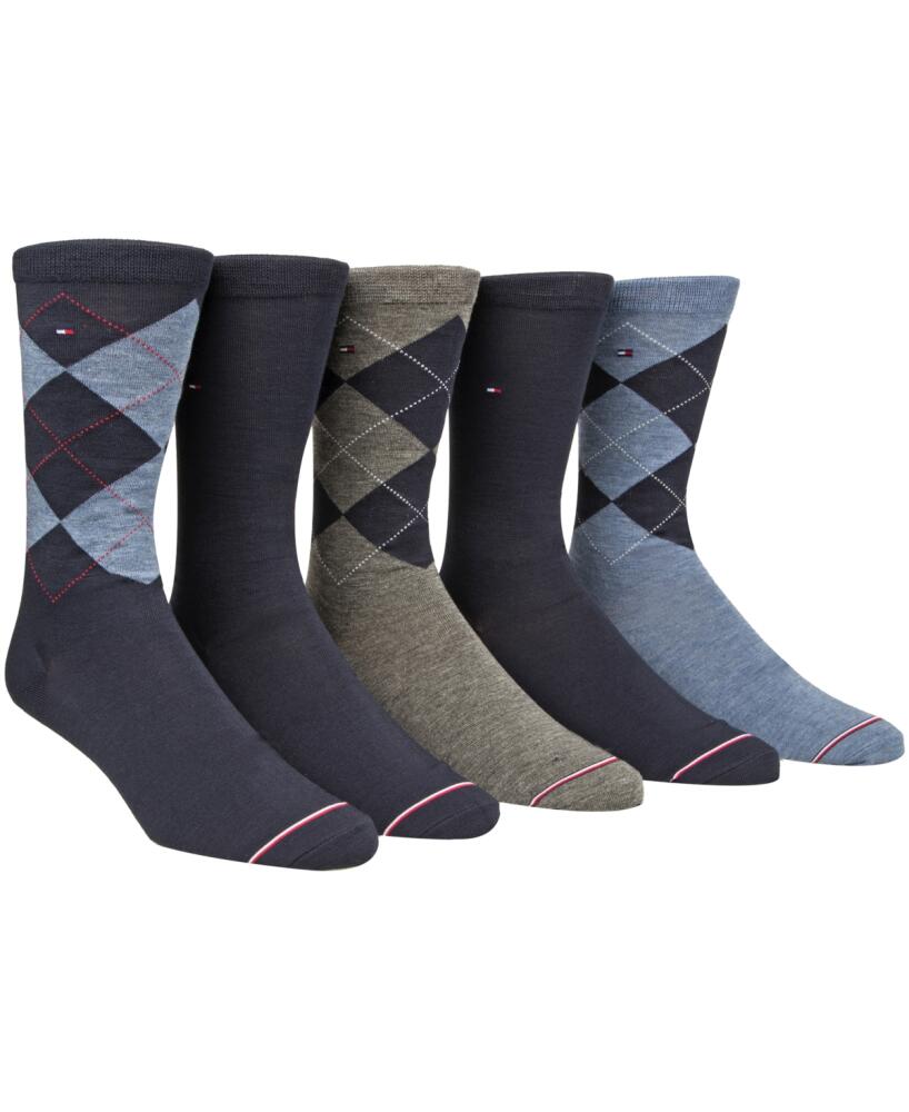 Tommy Hilfiger Men's 5-Pk. Argyle Premium Crew Socks - Classic Navy Cover