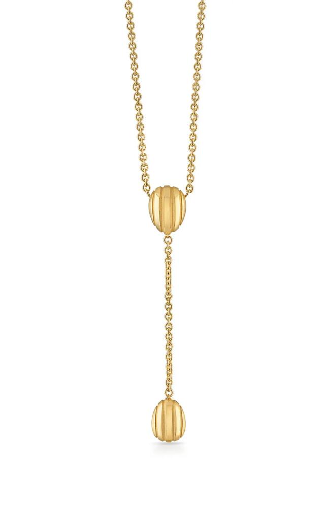 Pamela Zamore Eos Lariat Y-Necklace in Gold Cover