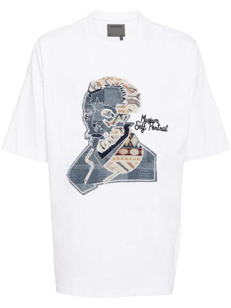 Musium Div. Van Gogh motif cotton t-shirt - White Cover