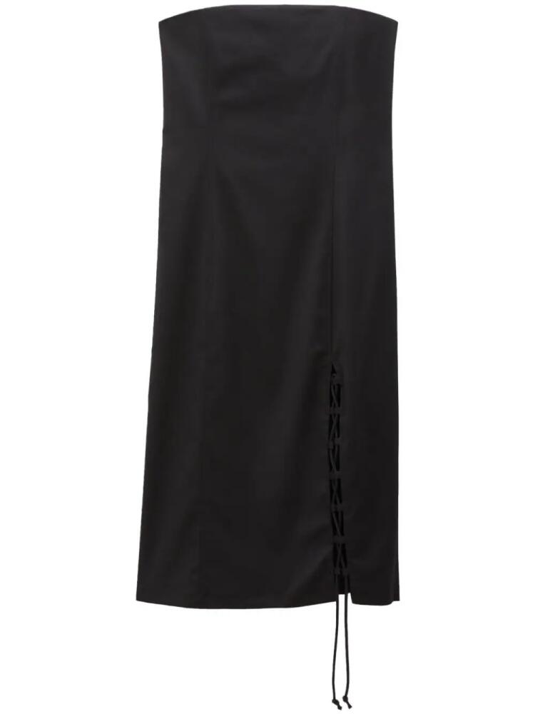 Filippa K lace-up-detail tube dress - Black Cover