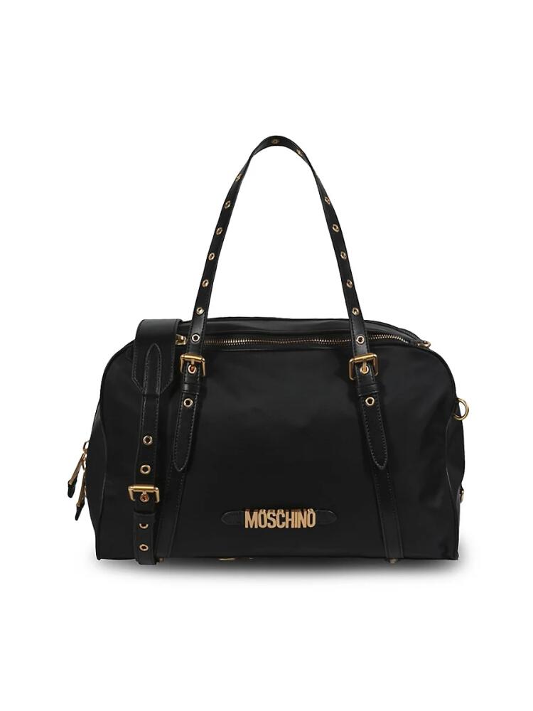 Moschino Women's Logo Duffel Bag - Black Cover