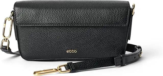 ECCO Medium Pinch Bag (Black Pebbled Leather) Cross Body Handbags Cover