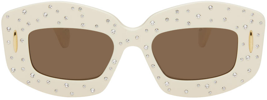 LOEWE Off-White Starry Night Smooth Pavé Screen Sunglasses Cover