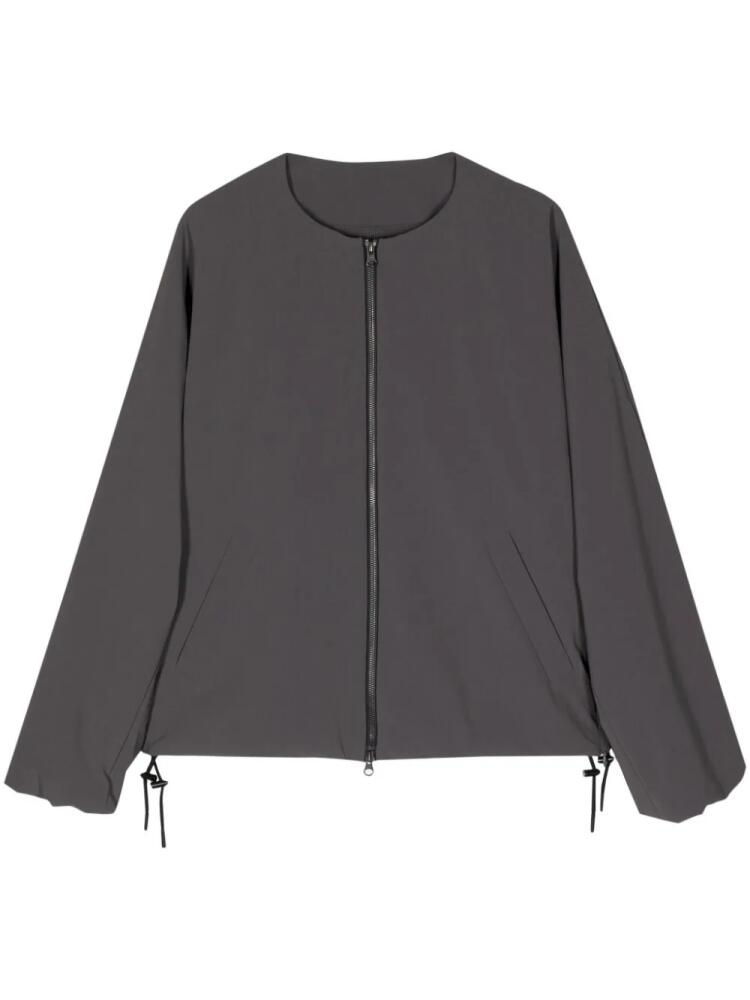 Fumito Ganryu collarless zip-up jacket - Grey Cover