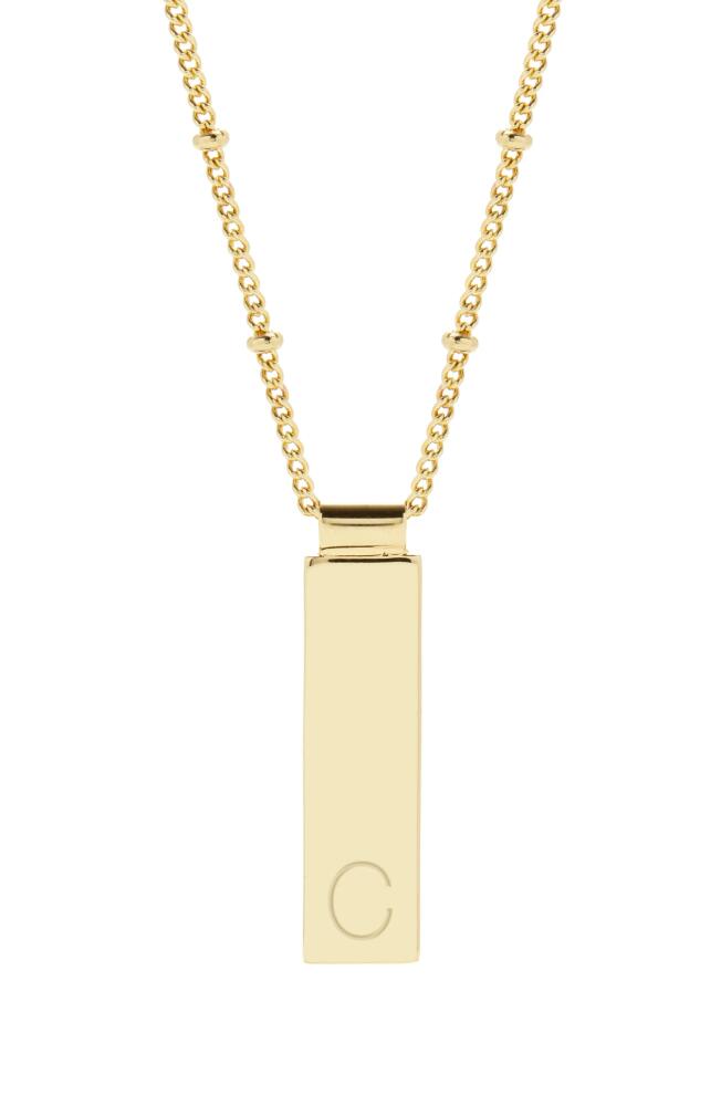 Brook and York Maisie Initial Pendant Necklace in Gold C Cover