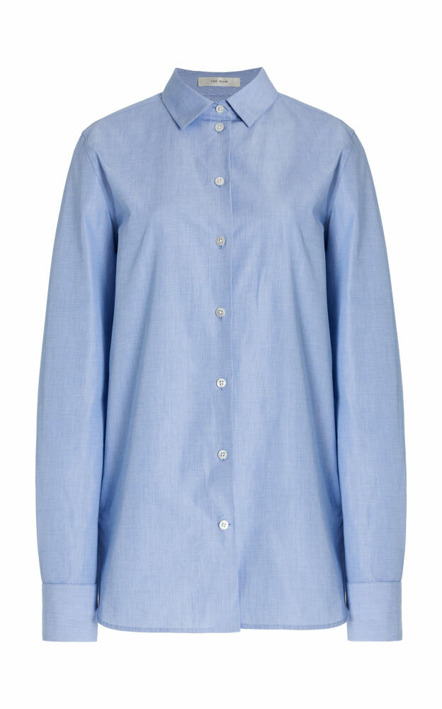 The Row - Metis Cotton Shirt - Blue Cover