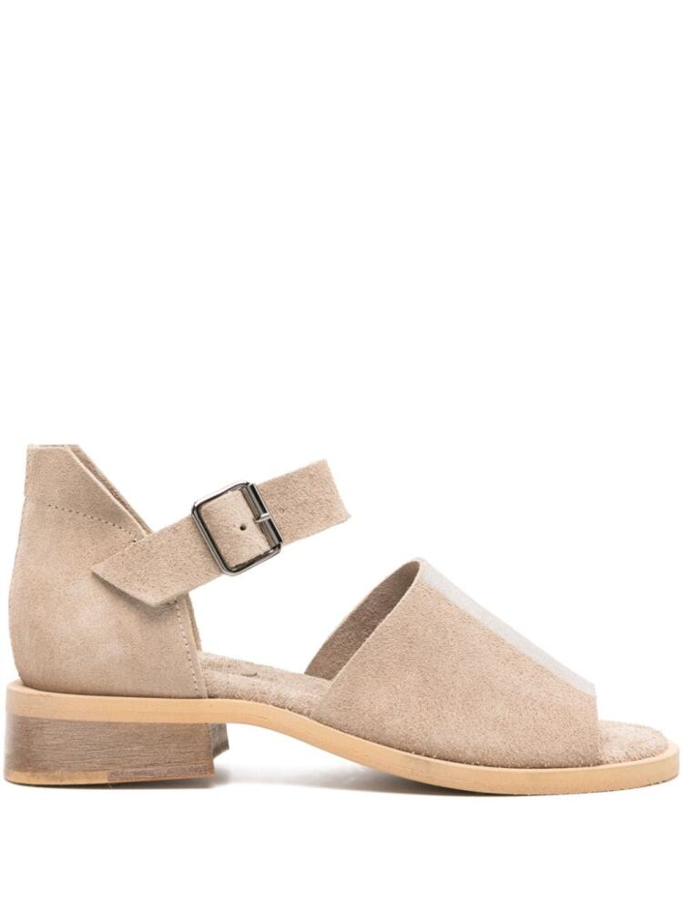 Moma Grinzato suede sandals - Neutrals Cover