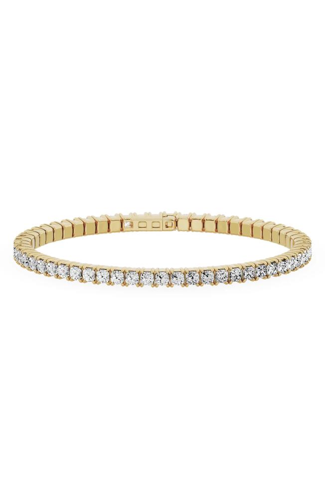 Jennifer Fisher 18K Gold Round Lab Created Diamond Open Bangle Bracelet - 8.19 ctw in 18K Yellow Gold Cover