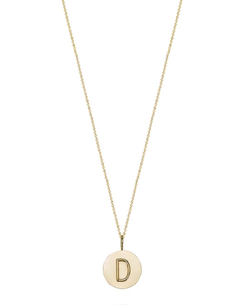 Sarah Chloe Kari 14K Gold Initial Medallion Necklace Cover