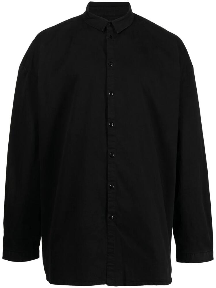 Toogood band-collar cotton shirt - Black Cover