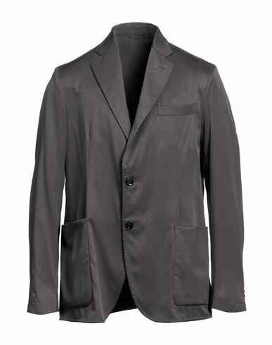 Brioni Man Blazer Grey Silk Cover