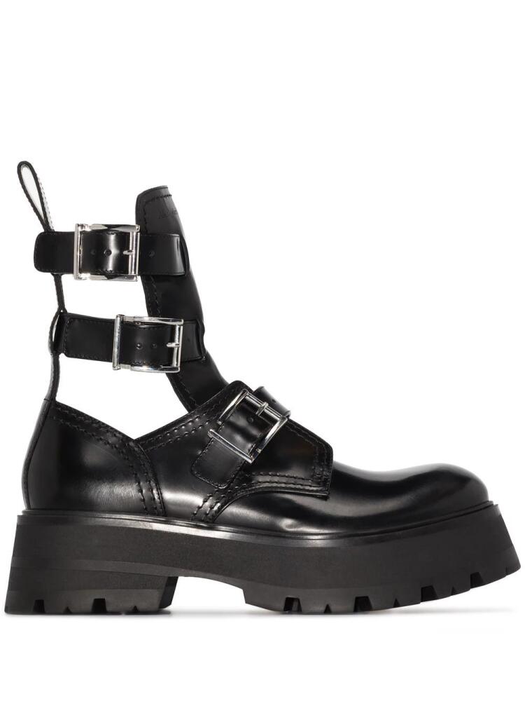 Alexander McQueen buckled ankle boots - Black Cover