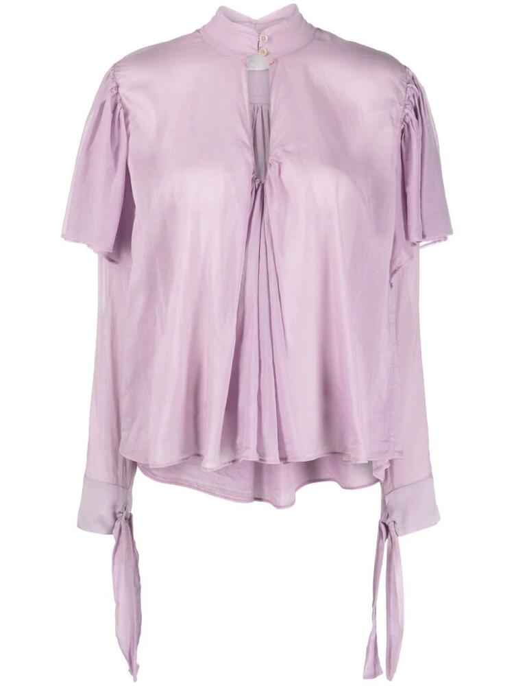 Forte Forte ruffled draped blouse - Purple Cover