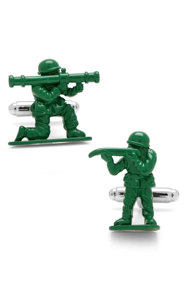 Cufflinks, Inc. Green Army Men Cuff Links in Silver/Green Cover