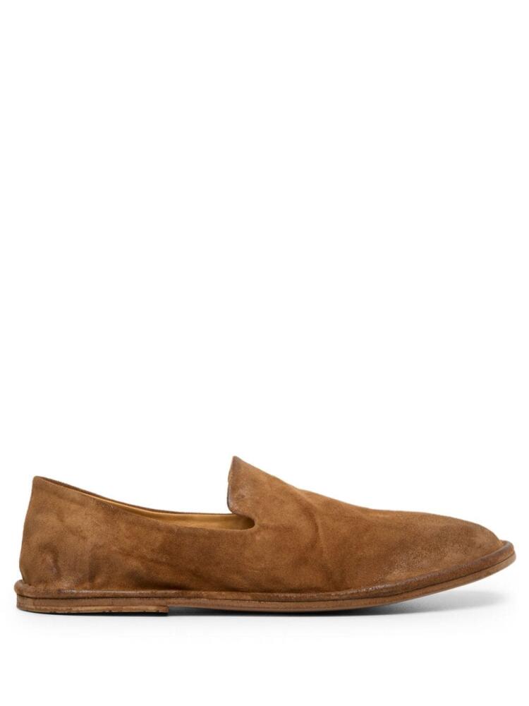 Marsèll round-toe suede loafers - Brown Cover